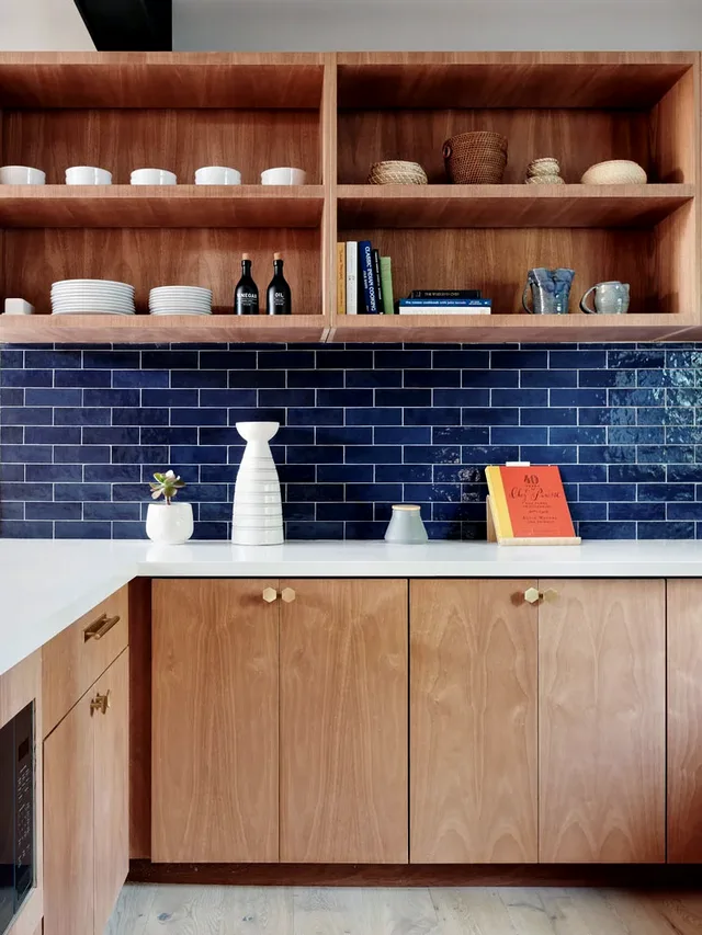 Wood cabinetry detail at Kirkcrest Drive, Danville